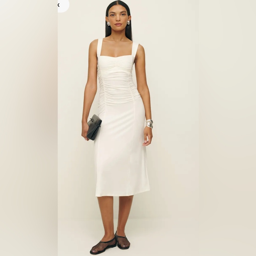 Reformation Suvi Knit Dress Ivory - Size M